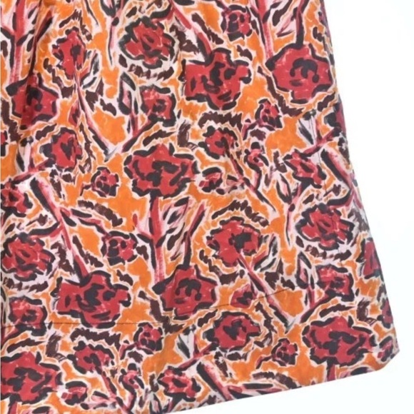 MARNI Blouse OrangexRedxWhite(Flower Pattern) 42 or size Large. - Picture 5 of 5
